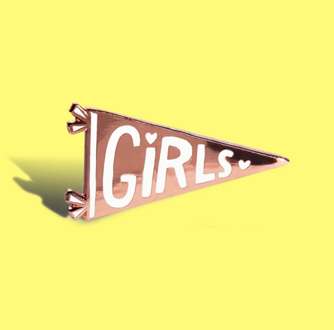 Girls Enamel Pin