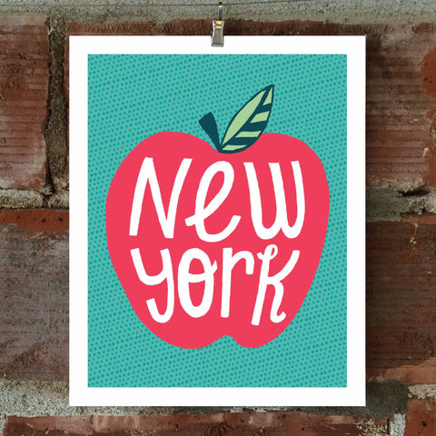 New York Apple 8 x 10 Print