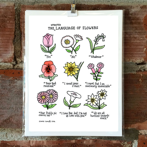 Language of Flowers 8 x 10 Print