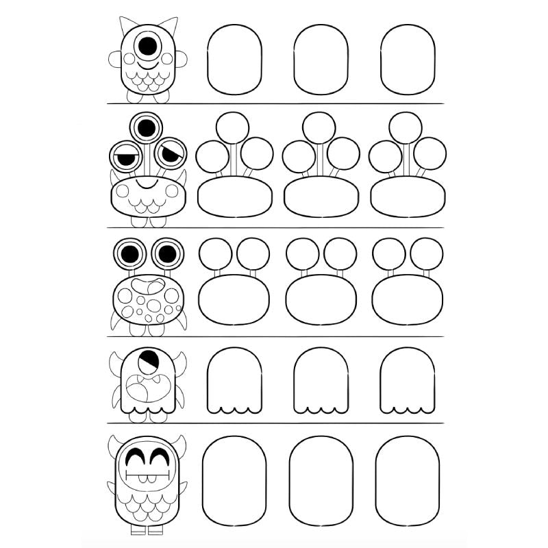 FREE Download! Monsters to Draw Activity Sheet by Pintachan