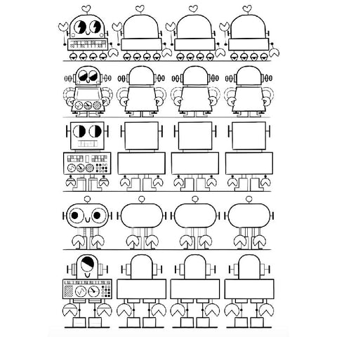 FREE Download! Robots to Draw Activity Sheet by Pintachan