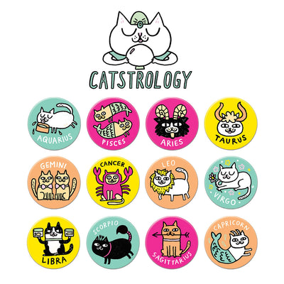 Catstrology 1.25" Button Pack Collector's Edition
