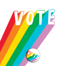 Rainbow Vote Buttons