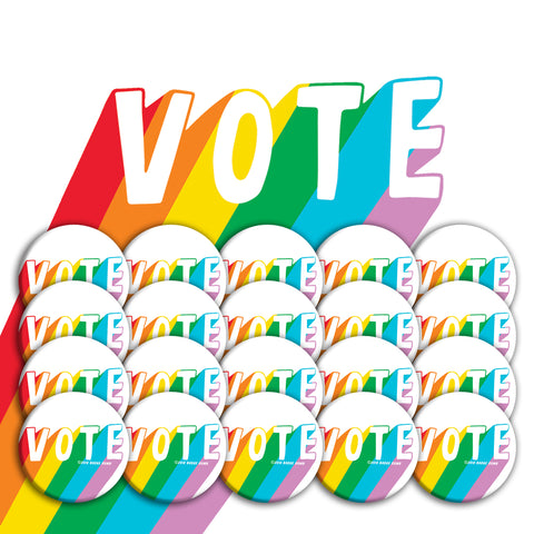 Rainbow Vote Buttons