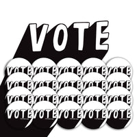 Black & White Vote Buttons