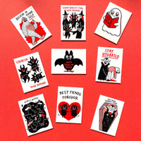 Stay Hydrated Vampire Rectangle Magnet by Gemma Correll